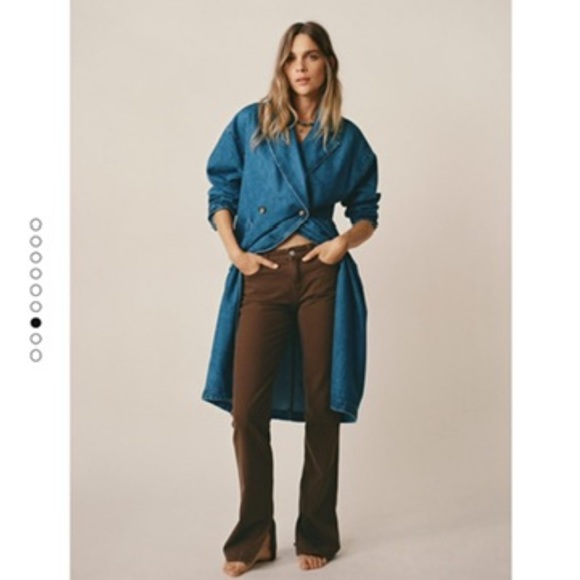 NWOT Mango double breast denim trench coat - Picture 5 of 8